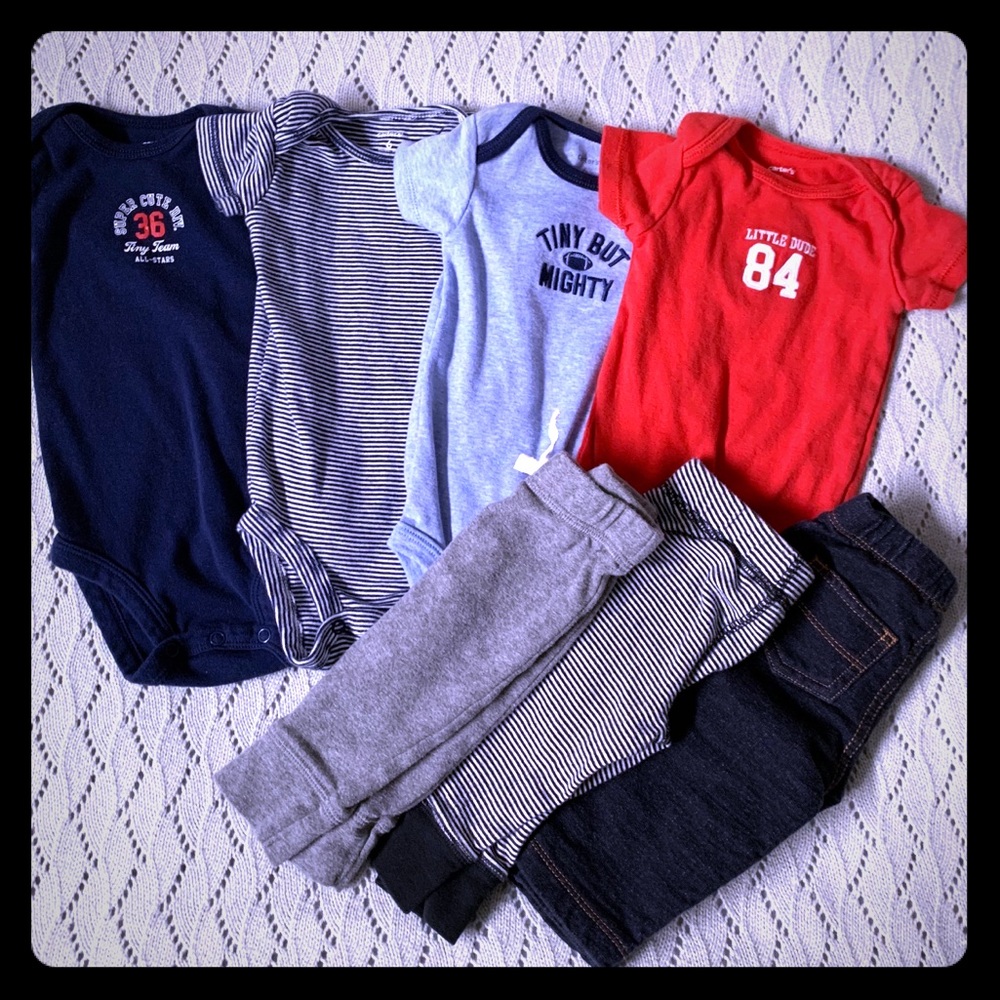 Carter’s Sporty Bodysuit and Pants Lot